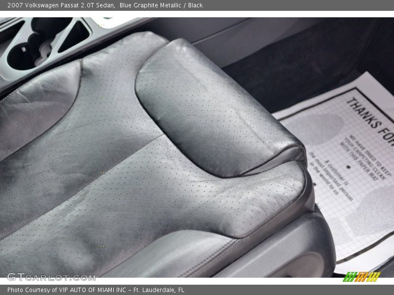 Blue Graphite Metallic / Black 2007 Volkswagen Passat 2.0T Sedan