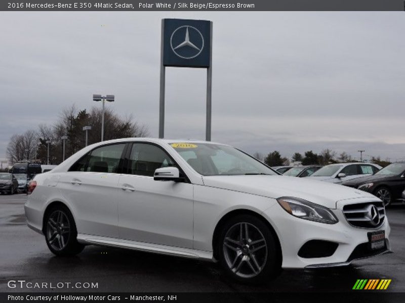 Front 3/4 View of 2016 E 350 4Matic Sedan