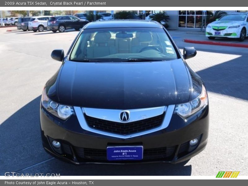 Crystal Black Pearl / Parchment 2009 Acura TSX Sedan