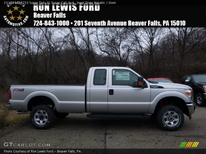 Ingot Silver Metallic / Steel 2016 Ford F250 Super Duty XL Super Cab 4x4