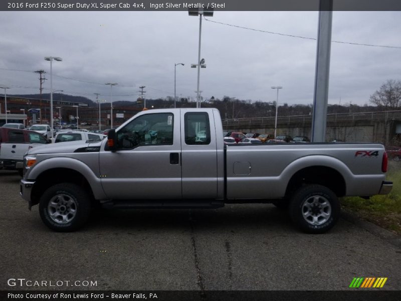 Ingot Silver Metallic / Steel 2016 Ford F250 Super Duty XL Super Cab 4x4