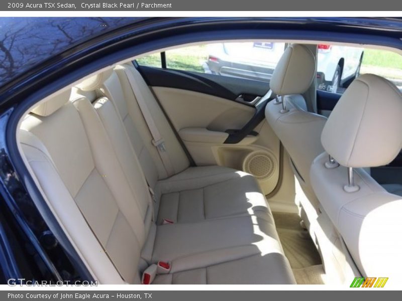 Crystal Black Pearl / Parchment 2009 Acura TSX Sedan