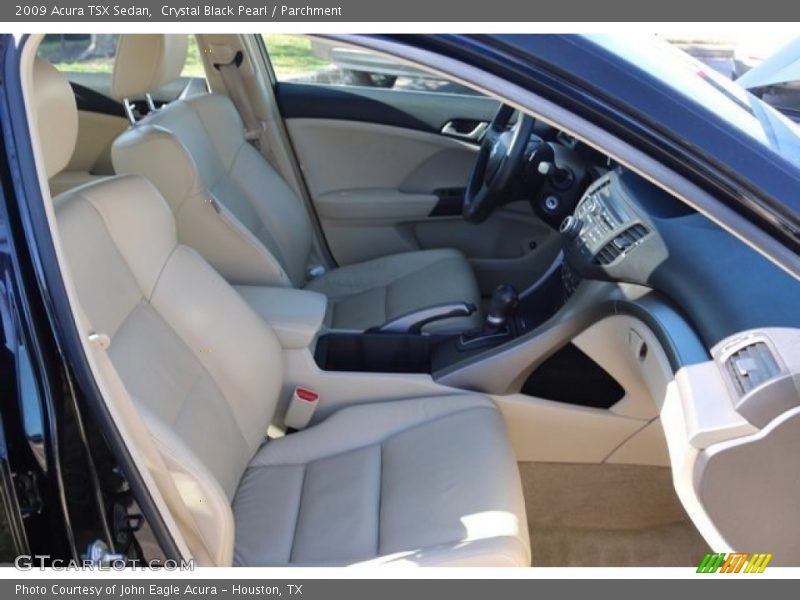 Crystal Black Pearl / Parchment 2009 Acura TSX Sedan