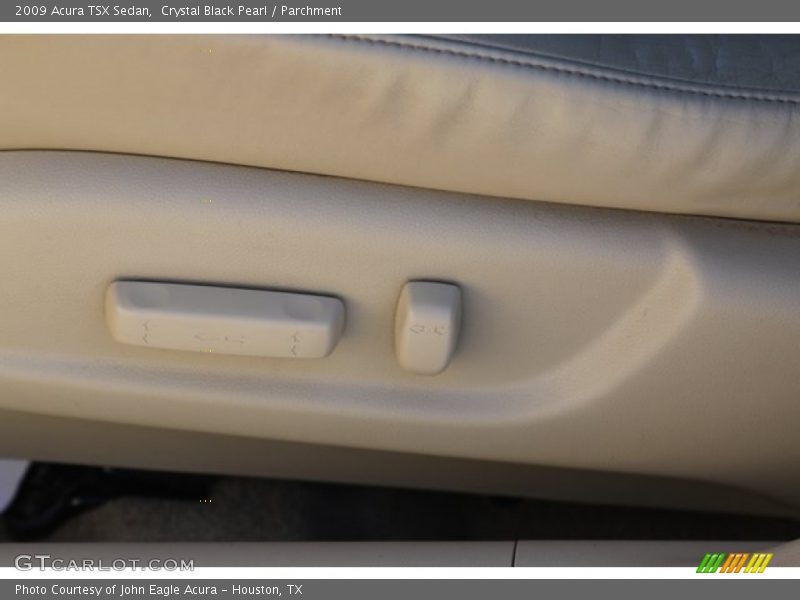 Crystal Black Pearl / Parchment 2009 Acura TSX Sedan