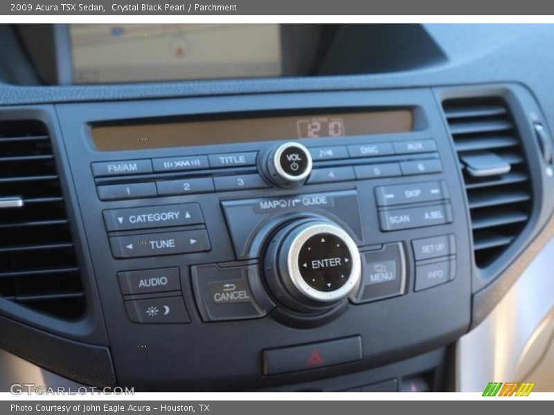 Crystal Black Pearl / Parchment 2009 Acura TSX Sedan