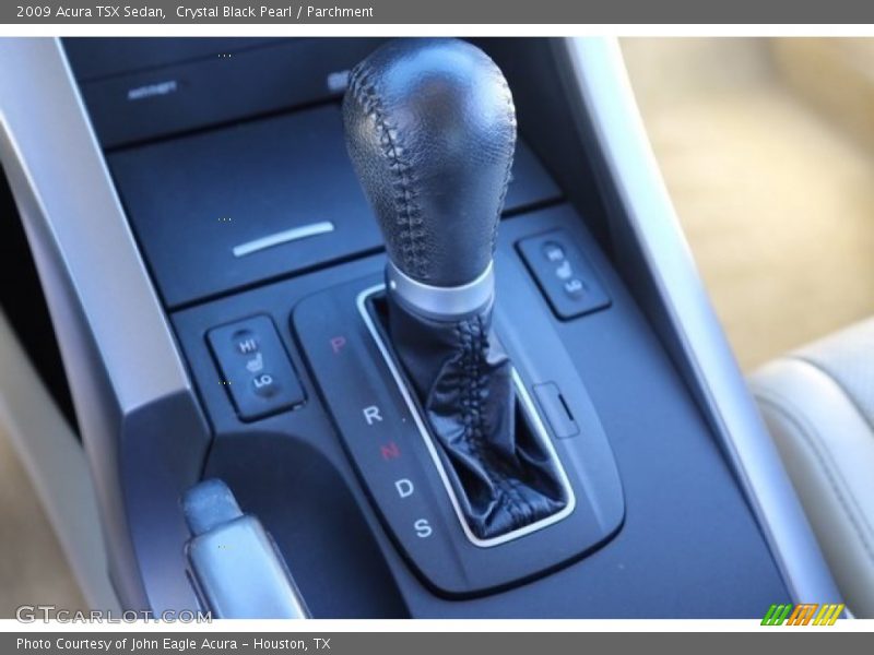 Crystal Black Pearl / Parchment 2009 Acura TSX Sedan