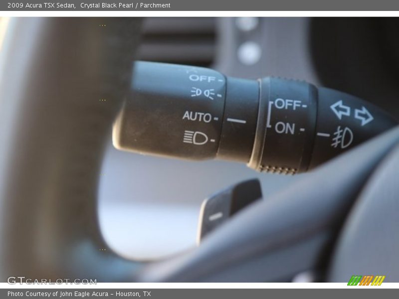 Crystal Black Pearl / Parchment 2009 Acura TSX Sedan