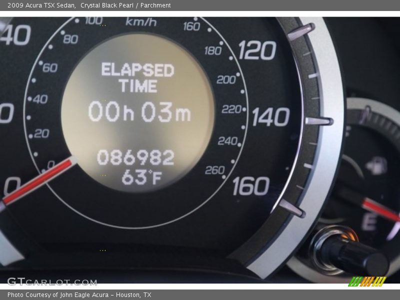 Crystal Black Pearl / Parchment 2009 Acura TSX Sedan