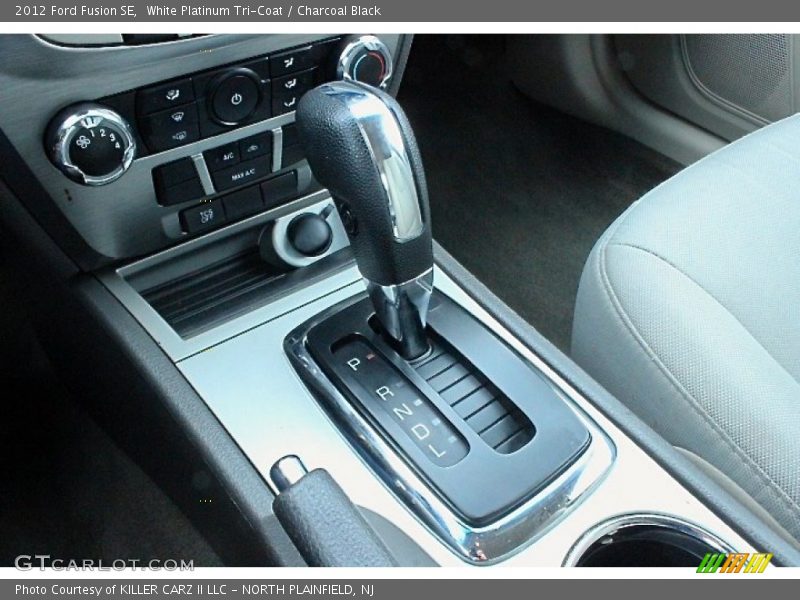 White Platinum Tri-Coat / Charcoal Black 2012 Ford Fusion SE