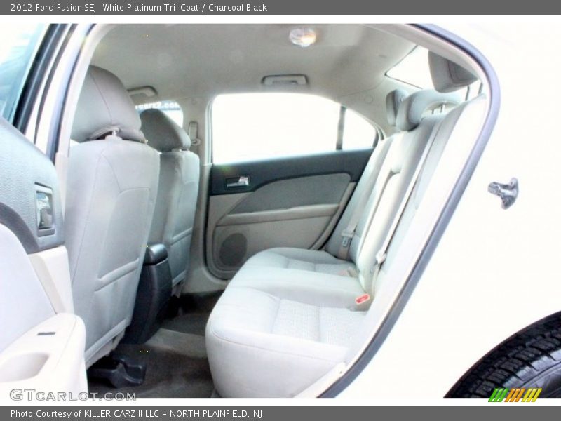White Platinum Tri-Coat / Charcoal Black 2012 Ford Fusion SE