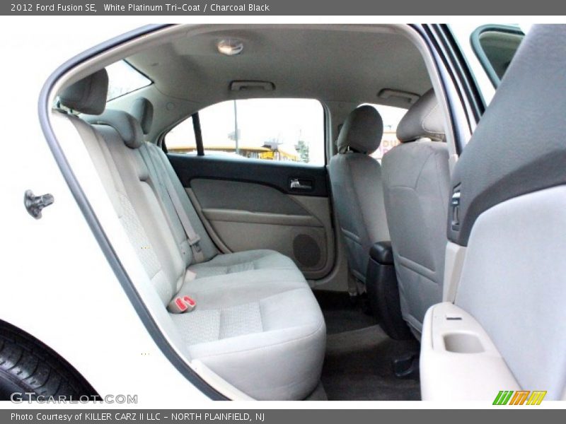 White Platinum Tri-Coat / Charcoal Black 2012 Ford Fusion SE