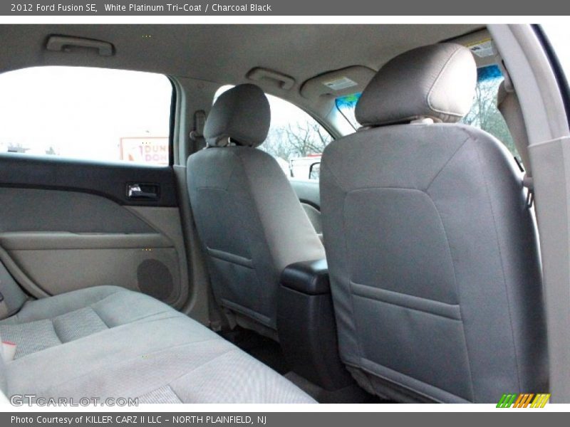 White Platinum Tri-Coat / Charcoal Black 2012 Ford Fusion SE