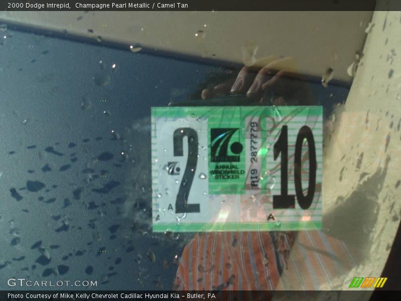 Champagne Pearl Metallic / Camel Tan 2000 Dodge Intrepid