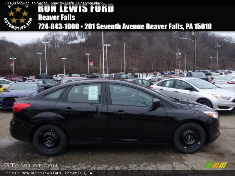 Shadow Black / Charcoal Black 2016 Ford Focus S Sedan