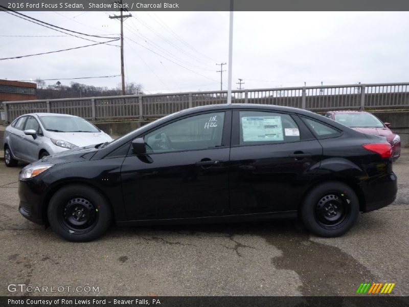 Shadow Black / Charcoal Black 2016 Ford Focus S Sedan