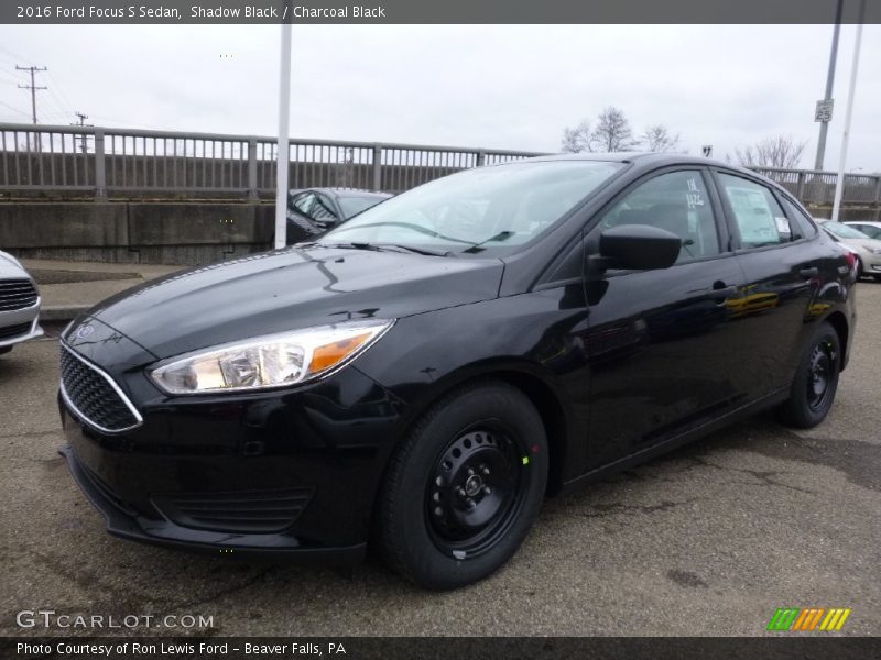 Shadow Black / Charcoal Black 2016 Ford Focus S Sedan