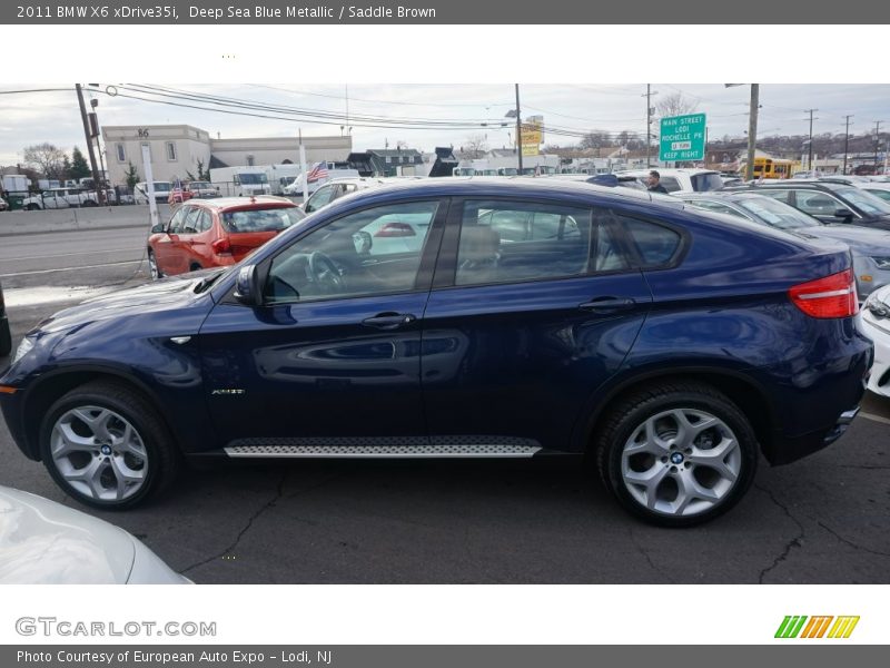 Deep Sea Blue Metallic / Saddle Brown 2011 BMW X6 xDrive35i