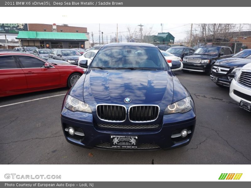 Deep Sea Blue Metallic / Saddle Brown 2011 BMW X6 xDrive35i