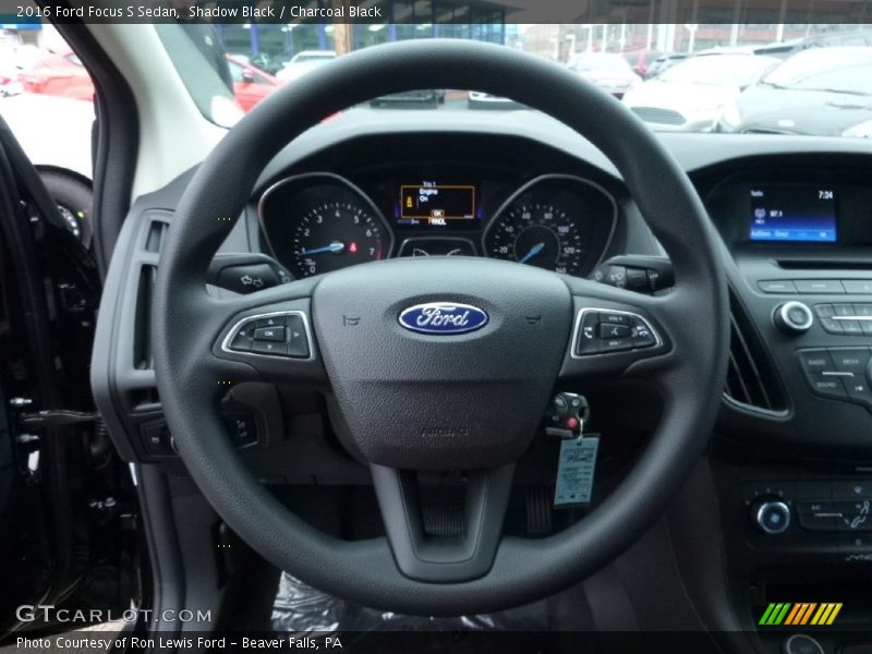Shadow Black / Charcoal Black 2016 Ford Focus S Sedan