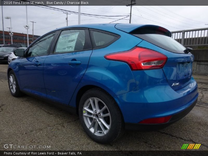 Blue Candy / Charcoal Black 2016 Ford Focus SE Hatch