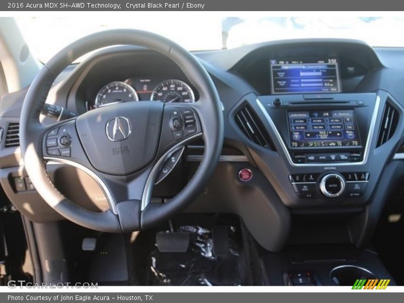 Crystal Black Pearl / Ebony 2016 Acura MDX SH-AWD Technology