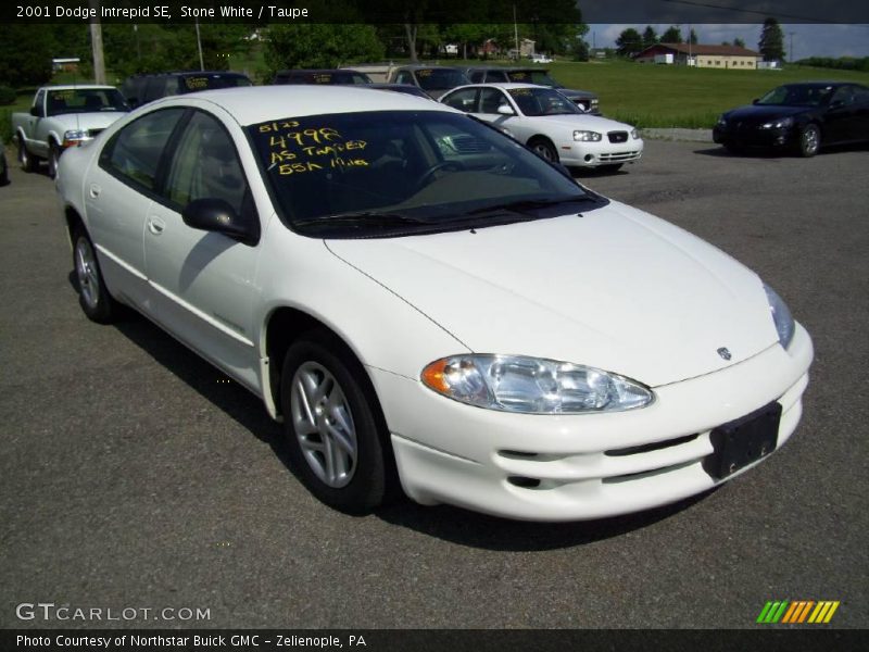 Stone White / Taupe 2001 Dodge Intrepid SE
