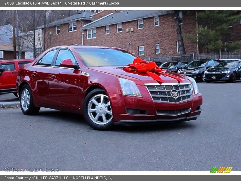 Crystal Red / Cashmere/Cocoa 2009 Cadillac CTS 4 AWD Sedan