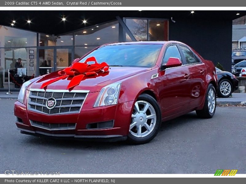 Crystal Red / Cashmere/Cocoa 2009 Cadillac CTS 4 AWD Sedan