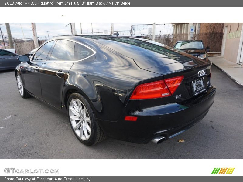Brilliant Black / Velvet Beige 2013 Audi A7 3.0T quattro Premium Plus