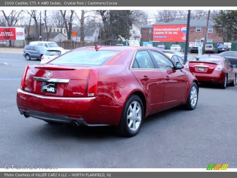 Crystal Red / Cashmere/Cocoa 2009 Cadillac CTS 4 AWD Sedan
