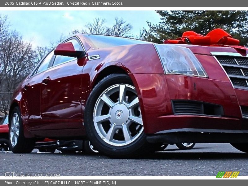 Crystal Red / Cashmere/Cocoa 2009 Cadillac CTS 4 AWD Sedan