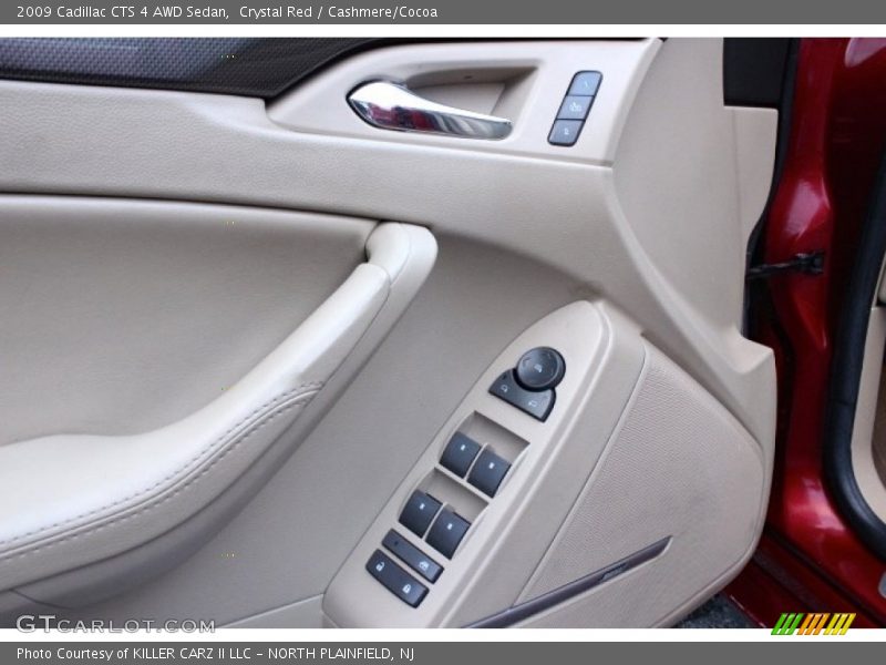 Crystal Red / Cashmere/Cocoa 2009 Cadillac CTS 4 AWD Sedan