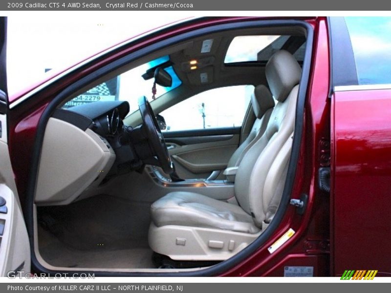 Crystal Red / Cashmere/Cocoa 2009 Cadillac CTS 4 AWD Sedan