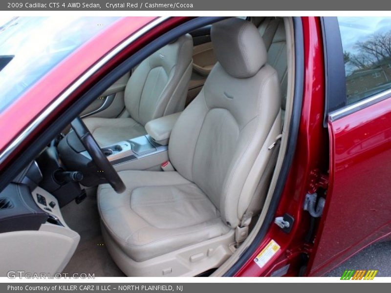Crystal Red / Cashmere/Cocoa 2009 Cadillac CTS 4 AWD Sedan