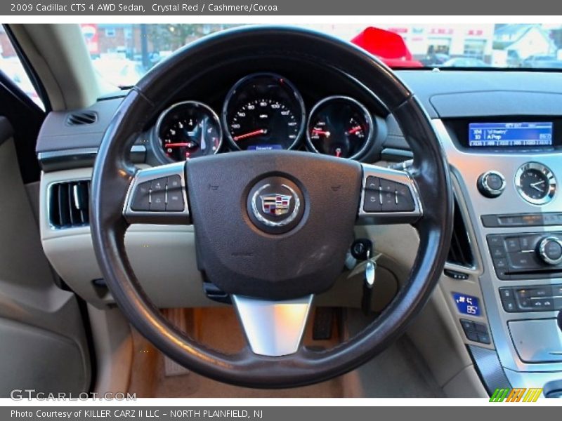 Crystal Red / Cashmere/Cocoa 2009 Cadillac CTS 4 AWD Sedan