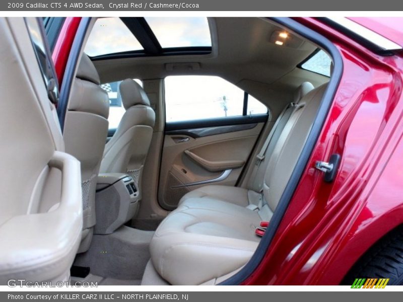 Crystal Red / Cashmere/Cocoa 2009 Cadillac CTS 4 AWD Sedan