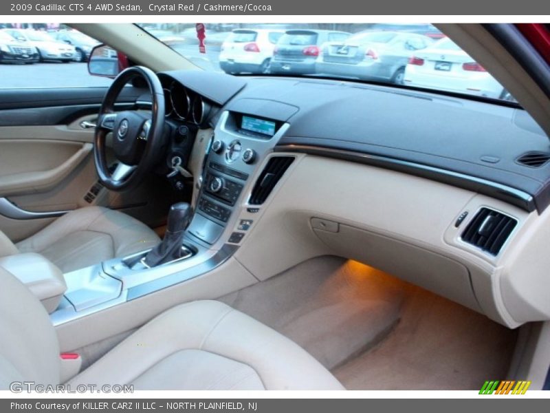 Crystal Red / Cashmere/Cocoa 2009 Cadillac CTS 4 AWD Sedan