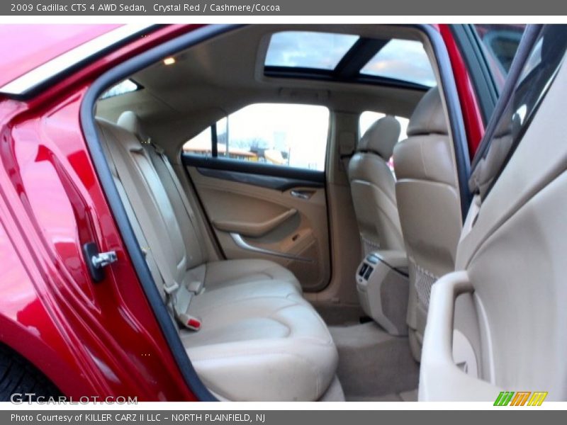 Crystal Red / Cashmere/Cocoa 2009 Cadillac CTS 4 AWD Sedan
