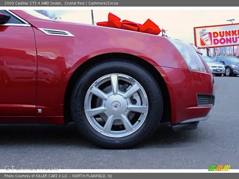 Crystal Red / Cashmere/Cocoa 2009 Cadillac CTS 4 AWD Sedan