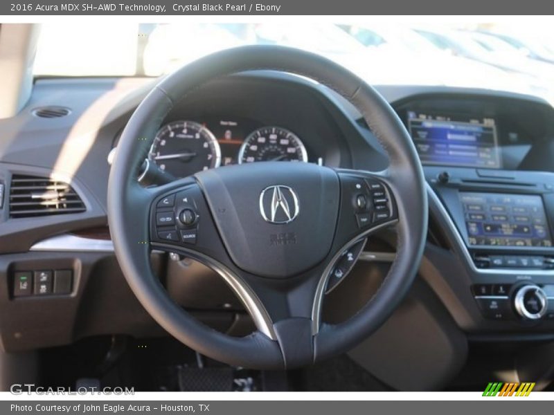 Crystal Black Pearl / Ebony 2016 Acura MDX SH-AWD Technology