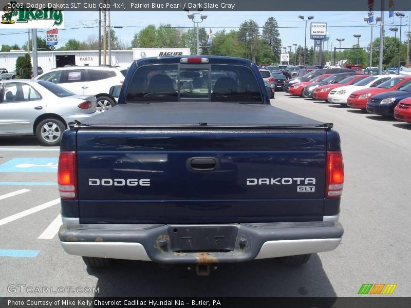 Patriot Blue Pearl / Dark Slate Gray 2003 Dodge Dakota SLT Club Cab 4x4