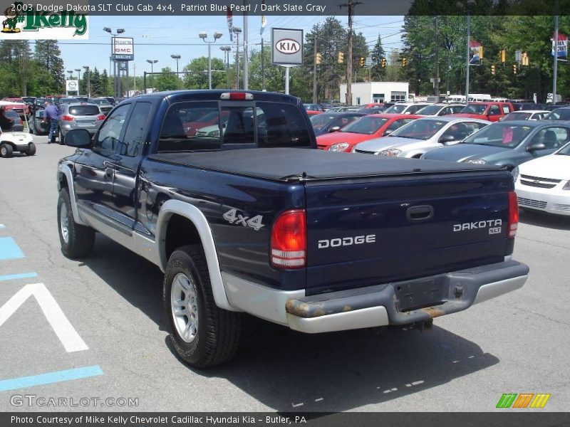 Patriot Blue Pearl / Dark Slate Gray 2003 Dodge Dakota SLT Club Cab 4x4