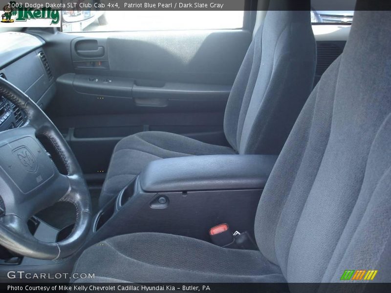 Patriot Blue Pearl / Dark Slate Gray 2003 Dodge Dakota SLT Club Cab 4x4