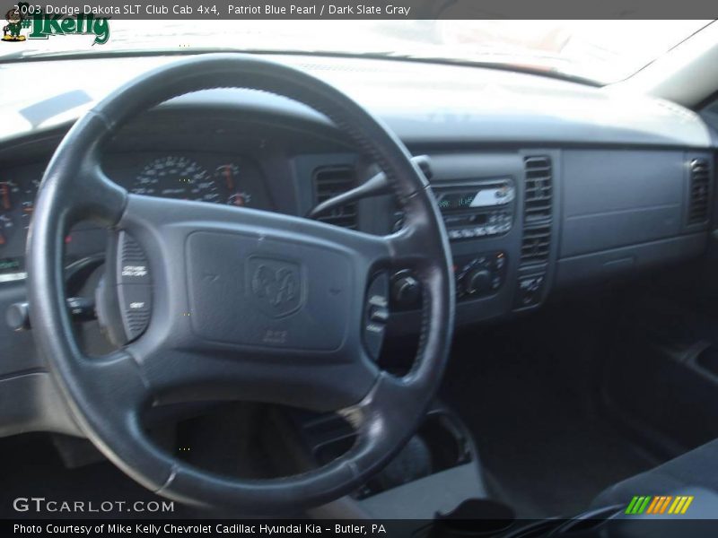 Patriot Blue Pearl / Dark Slate Gray 2003 Dodge Dakota SLT Club Cab 4x4