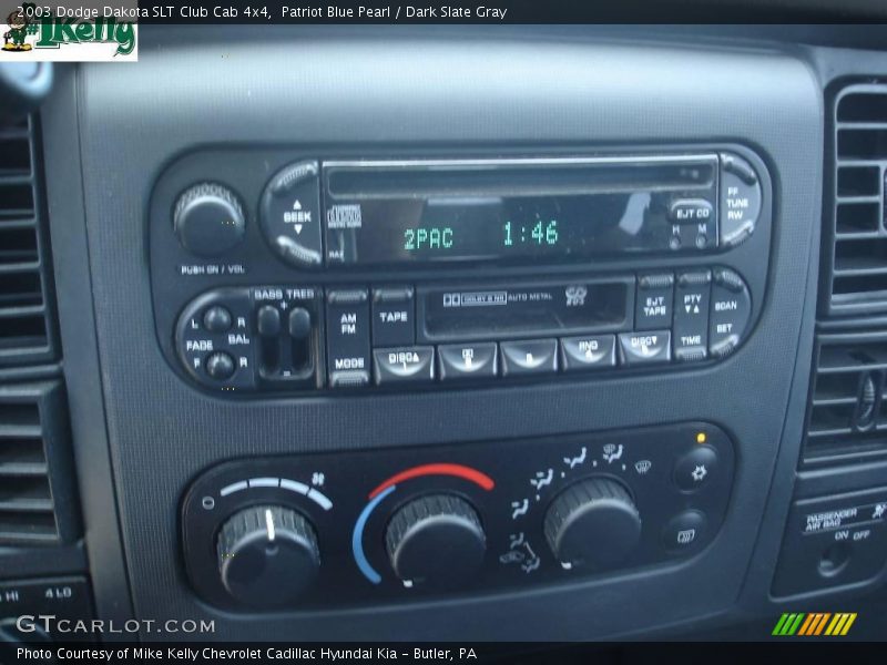 Patriot Blue Pearl / Dark Slate Gray 2003 Dodge Dakota SLT Club Cab 4x4