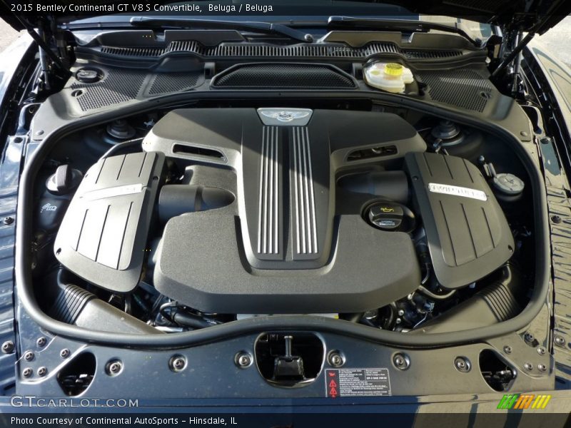  2015 Continental GT V8 S Convertible Engine - 4.0 Liter Twin-Turbocharged DOHC 32-Valve VVT V8