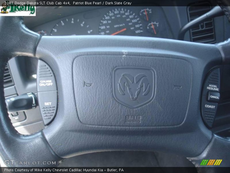 Patriot Blue Pearl / Dark Slate Gray 2003 Dodge Dakota SLT Club Cab 4x4
