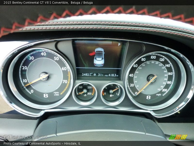  2015 Continental GT V8 S Convertible V8 S Convertible Gauges