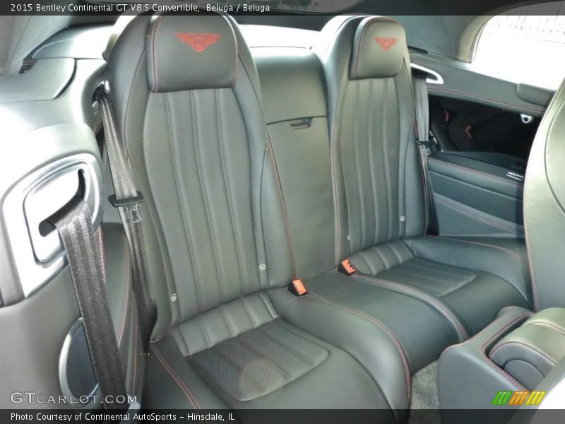 Rear Seat of 2015 Continental GT V8 S Convertible