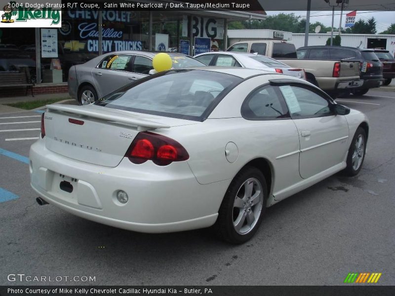 Satin White Pearlcoat / Dark Taupe/Medium Taupe 2004 Dodge Stratus R/T Coupe
